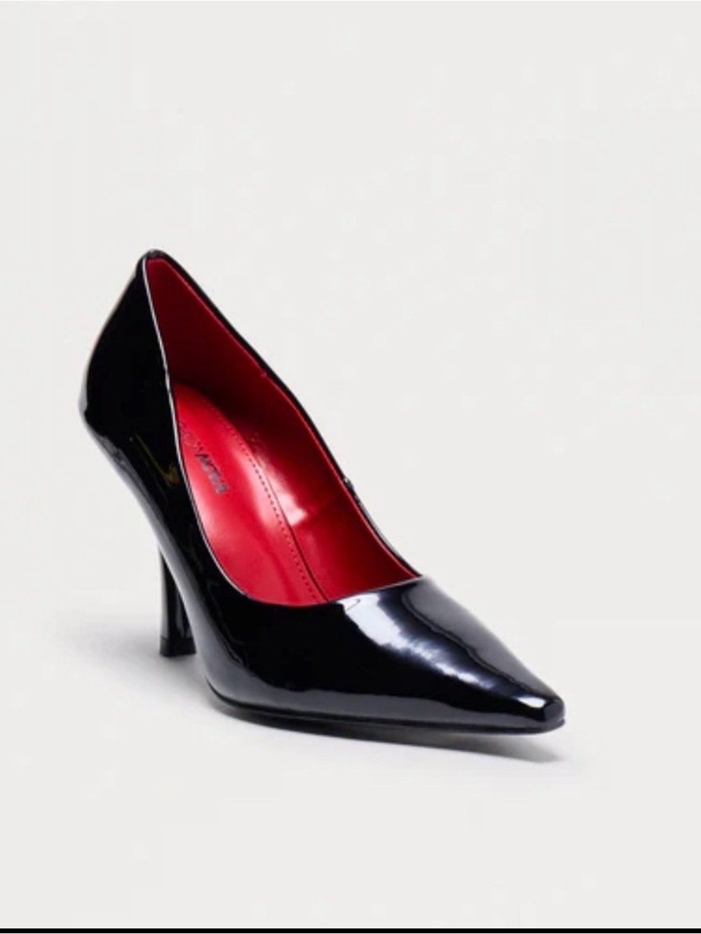 Fashion Nova Black Patent Pointed-Toe Pumps